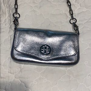 Tory Burch silver cross body